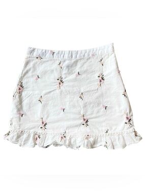 Raised by Wild (Princess Polly) Skirt Women’s 4 Small Mini White Pink Floral Y2K
